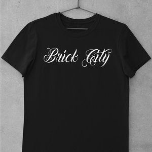 Brick City Shirt, Old School, Tattoo Script, Newark, New Jersey, NJ